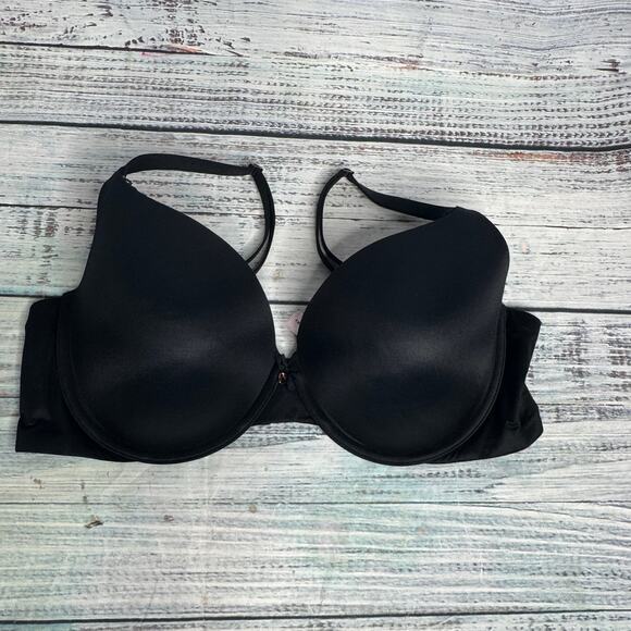 Victoria's Secret Body by Victoria Perfect Shape Push-Up Smooth Bra Black 38D - Picture 2 of 4